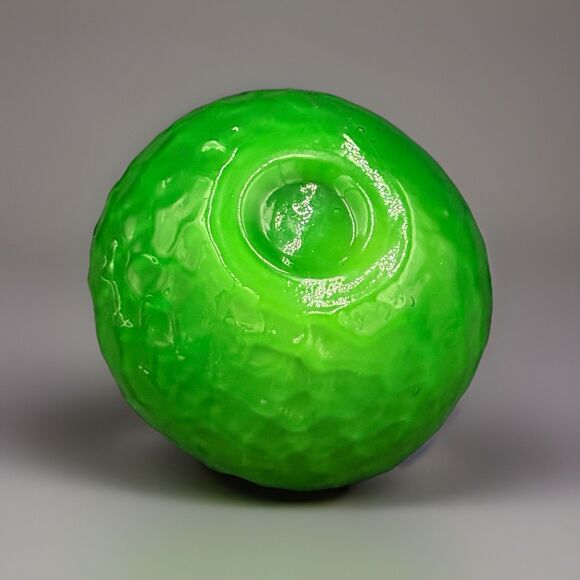 Vintage MCM Murano-Style Blown Glass Green Apple Paperweight - Decorative Item - Picture 6 of 6